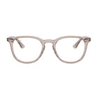 lunettes rayban en acétate beige transparent
